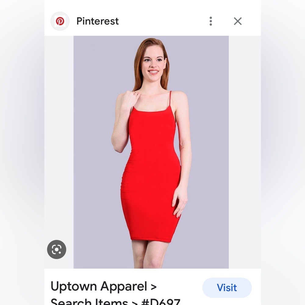 Uptown Apparel Spaghetti Strap Dress